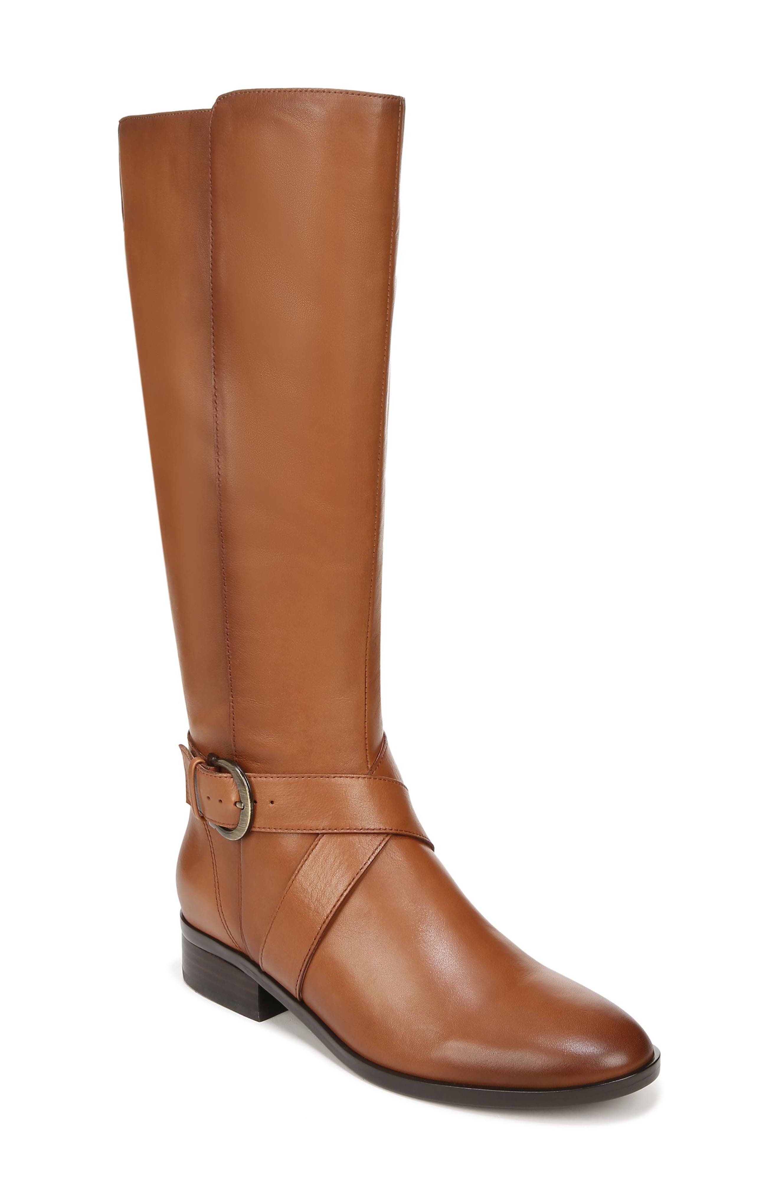wide calf brown dress boots